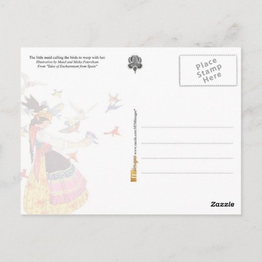 Die Vögel nennen Postkarte (Rückseite)