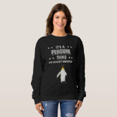 Die Vogel-Pinguine sind ein Pinguin-Zitat Sweatshirt (Vorne ganz)