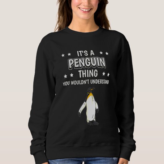 Die Vogel-Pinguine sind ein Pinguin-Zitat Sweatshirt (Vorderseite)