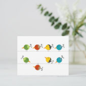 Die Vögel Postkarte (Stehend Vorderseite)
