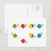 Die Vögel Postkarte (Vorne/Hinten)