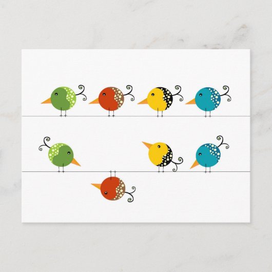 Die Vögel Postkarte (Vorderseite)
