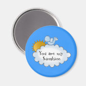 Die Vogel-Sonne des Kindes, du bist mein Sonnensch Magnet (Vorderseite/Rückseite)