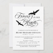 Die Vögel steigen für immer in unserem Herzen Foto Einladung (Vorderseite)