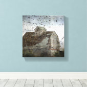 Die Vögel und der Stall Leinwanddruck (Insitu (Holzboden))