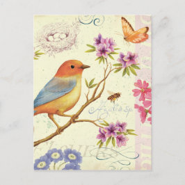 Die Vögel und die Bienen Postkarte