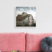 Die Vögel und die Scheune Leinwanddruck (Insitu (Wohnzimmer))