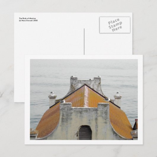 Die Vögel von Alcatraz Postkarte (Vorne/Hinten)