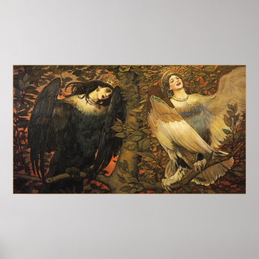 Die Vögel von Freude und Trauerposter drucken Poster (Vorne)