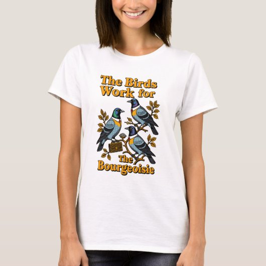 Die Vogelarbeit für das bürgerliche Shirt (Vorderseite)
