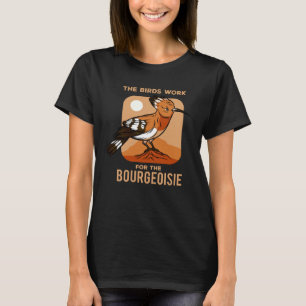 Die Vogelarbeit für das bürgerliche Vintage T-Shirt