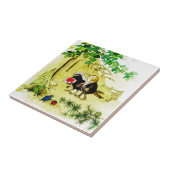 Die Vogelhochzeit Fliese (Seite)