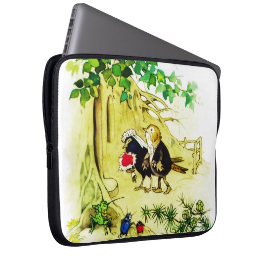 Die Vogelhochzeit Laptopschutzhülle (Vorne Rechts)
