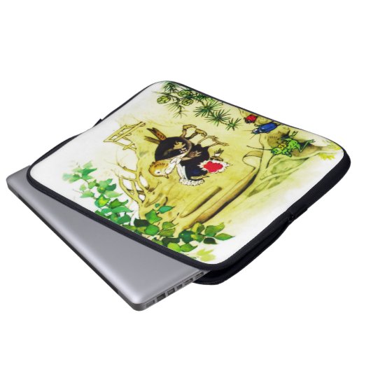 Die Vogelhochzeit Laptopschutzhülle (Vorne Knopf)