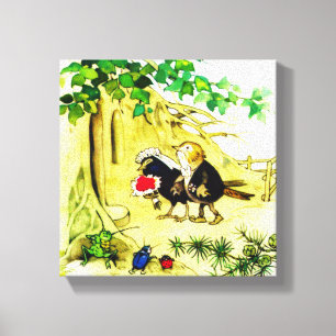 Die Vogelhochzeit Leinwanddruck