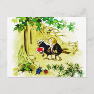 Die Vogelhochzeit Postkarte