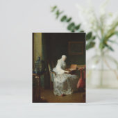 Die Vogelorgel oder eine Frau, die sich von ihr un Postkarte (Stehend Vorderseite)