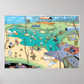 Die Vogelperspektive im Sumpf Poster (Vorne)