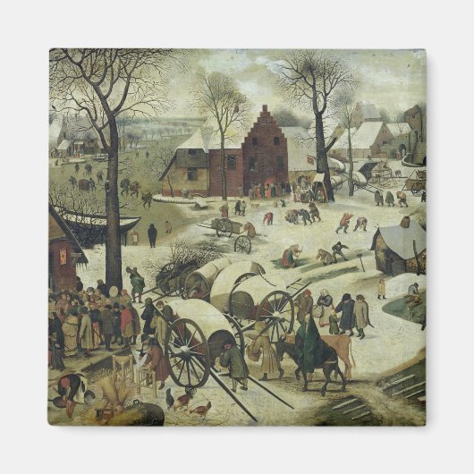 Die Volkszählung in Bethlehem 2 Magnet (Vorne)