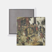 Die Volkszählung in Bethlehem 2 Magnet (Vorderseite/Rückseite)