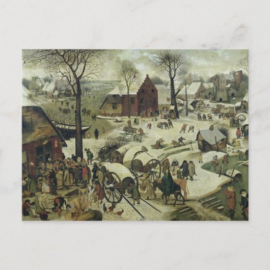 Die Volkszählung in Bethlehem 2 Postkarte (Vorderseite)