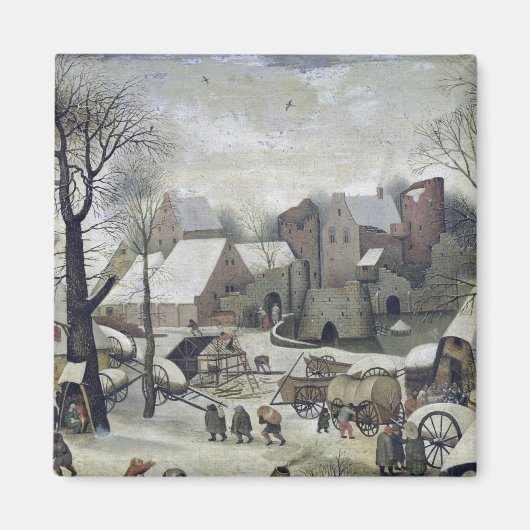 Die Volkszählung in Bethlehem Magnet (Vorne)