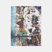 Die Volkszählung in Bethlehem, Pieter Bruegel Fleecedecke (Vorderseite)