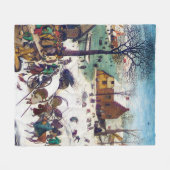 Die Volkszählung in Bethlehem, Pieter Bruegel Fleecedecke (Vorderseite (Horizontal))