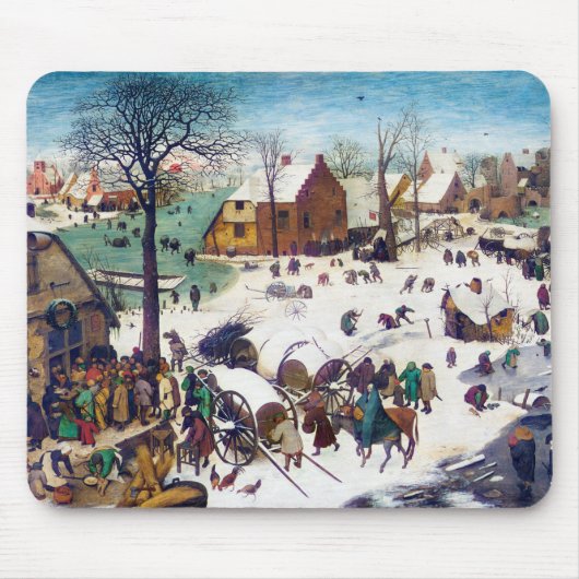 Die Volkszählung in Bethlehem, Pieter Bruegel Mousepad (Vorne)