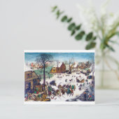 Die Volkszählung in Bethlehem, Pieter Bruegel Postkarte (Stehend Vorderseite)
