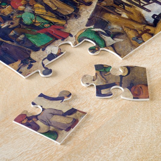 Die Volkszählung in Bethlehem, Pieter Bruegel Puzzle (Seite)