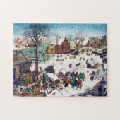 Die Volkszählung in Bethlehem, Pieter Bruegel Puzzle (Horizontal)