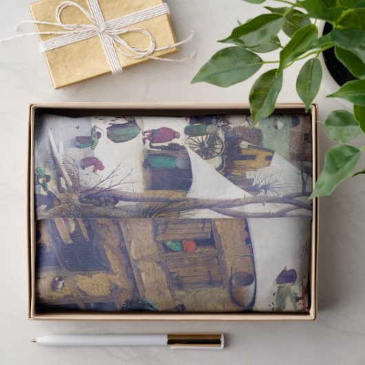 Die Volkszählung in Bethlehem, Pieter Bruegel Seidenpapier (Geschenk)