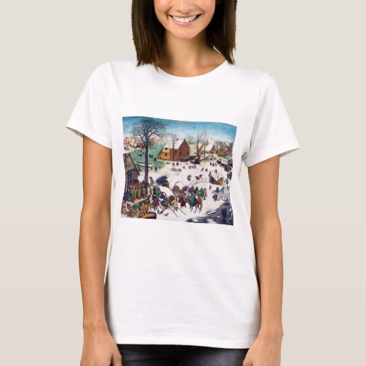 Die Volkszählung in Bethlehem, Pieter Bruegel T-Shirt (Vorderseite)
