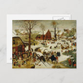 Die Volkszählung in Bethlehem Postkarte (Vorne/Hinten)