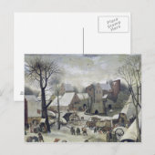 Die Volkszählung in Bethlehem Postkarte (Vorne/Hinten)