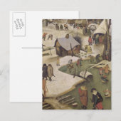 Die Volkszählung in Bethlehem Postkarte (Vorne/Hinten)