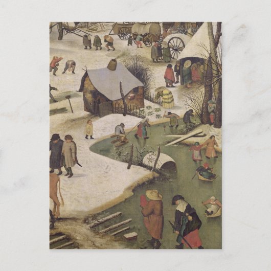 Die Volkszählung in Bethlehem Postkarte (Vorderseite)