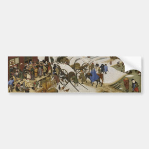 Die Volkszählung in Bethlehem (von Pieter Bruegel) Autoaufkleber