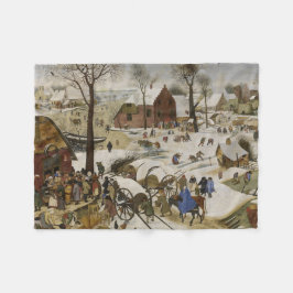 Die Volkszählung in Bethlehem (von Pieter Bruegel) Fleecedecke