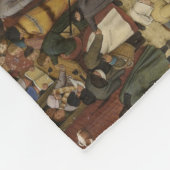 Die Volkszählung in Bethlehem (von Pieter Bruegel) Fleecedecke (Ecke)
