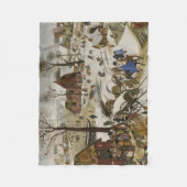 Die Volkszählung in Bethlehem (von Pieter Bruegel) Fleecedecke (Vorderseite)