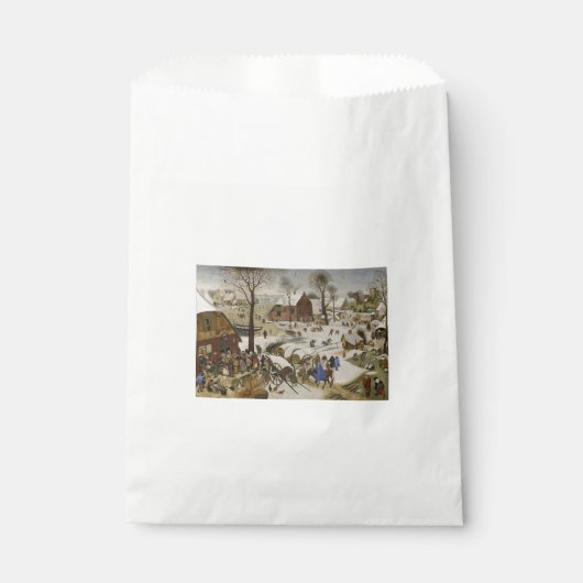 Die Volkszählung in Bethlehem (von Pieter Bruegel) Geschenktütchen (Vorderseite)
