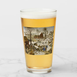 Die Volkszählung in Bethlehem (von Pieter Bruegel) Glas