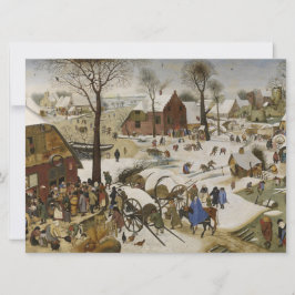 Die Volkszählung in Bethlehem (von Pieter Bruegel) Karte