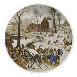 Die Volkszählung in Bethlehem (von Pieter Bruegel) Keramikknauf