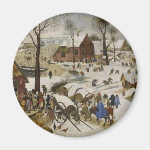 Die Volkszählung in Bethlehem (von Pieter Bruegel) Magnet