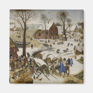 Die Volkszählung in Bethlehem (von Pieter Bruegel) Magnet