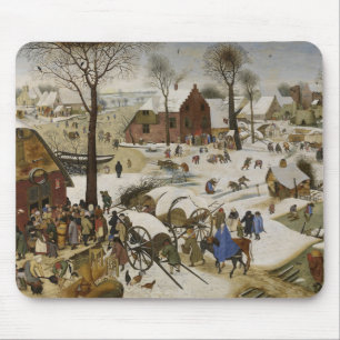 Die Volkszählung in Bethlehem (von Pieter Bruegel) Mousepad