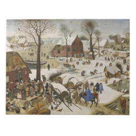 Die Volkszählung in Bethlehem (von Pieter Bruegel) Notizblock